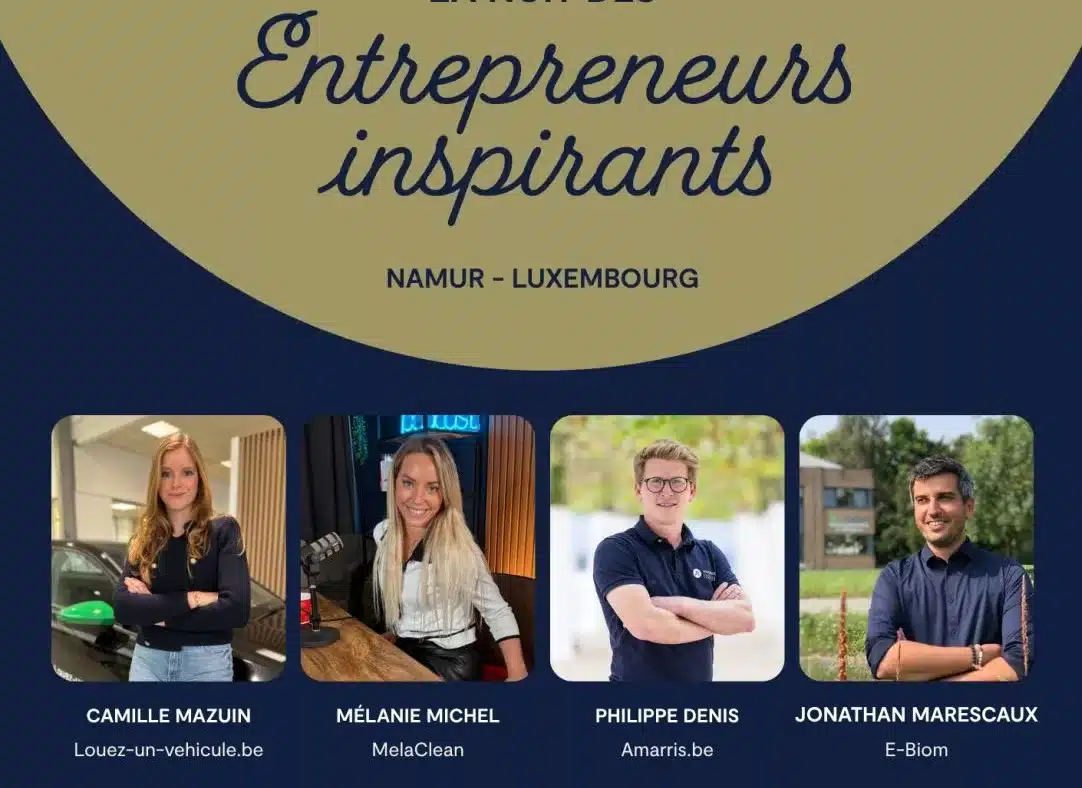 Affiche événement nuit entrepreneurs inspirants